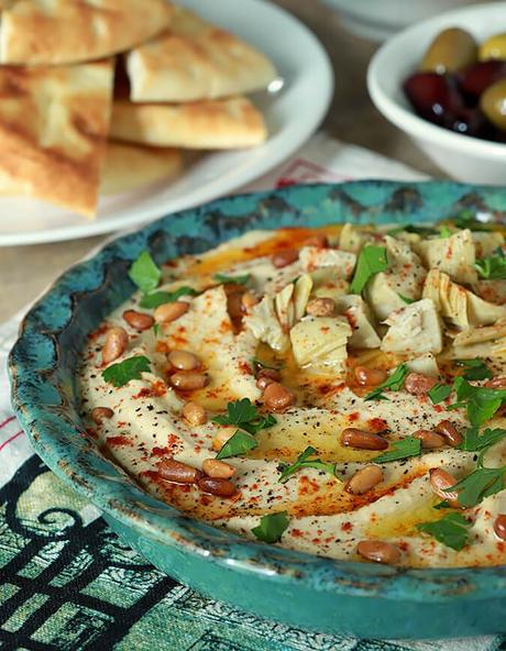 Artichoke and Roasted Garlic Hummus