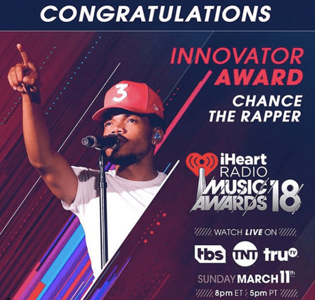 Chance The Rapper To Receive IHeartRadio Innovator Award