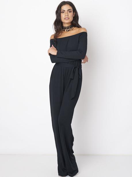 wide leg jumpsuit with sleeves