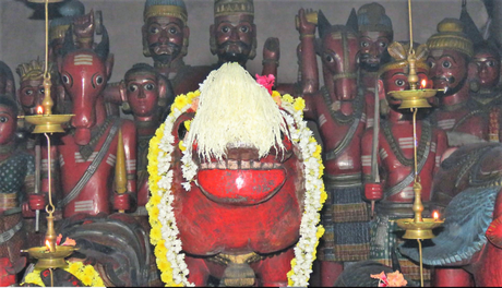 Main deity at Mekkikatu Nandikeshwara temple