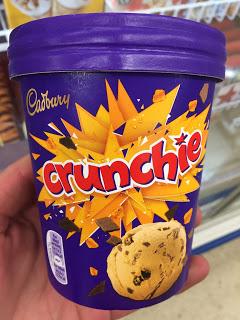 cadbury crunchie ice cream tub