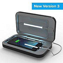Image: Phonesoap Black 3.0 Sanitizer and Universal Phone Charger | UV-C Lights Sanitize and Kill Bacteria | Offers Improved Cord Management | Works with IPhone X | IPhone 8 Plus and Other Large Phones