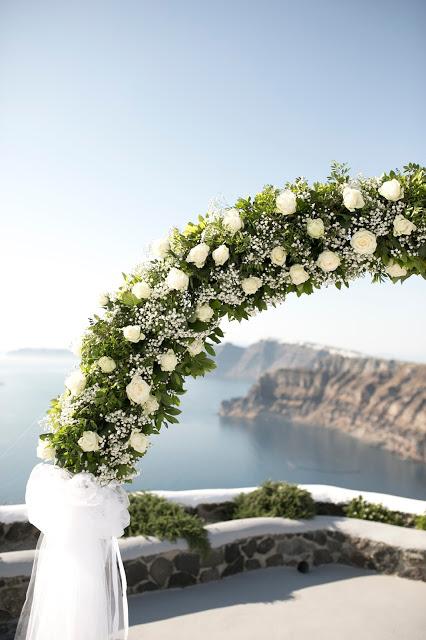 Boho wedding in Santorini