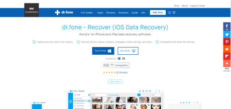 Dr.fone – Recover Review | Best iPhone and iPad Data Recovery Software