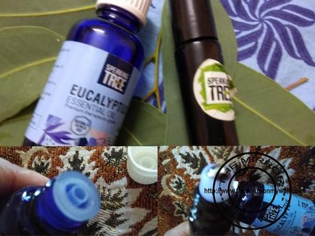 Speaking Tree Eucalyptus Essential Oil  - Oil and roll on bottle without cap