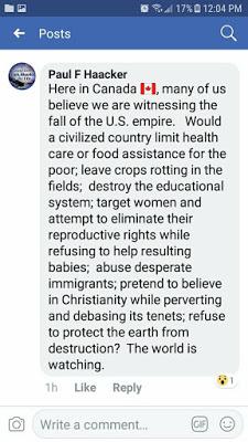 What Canadians--and the World--Are Seeing Here In the US