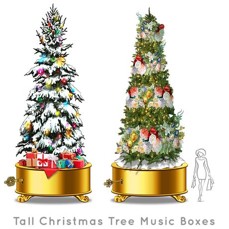 Santa-Photo-Area-Jay-Montgomery-Tall Christmas Tree Music Boxes