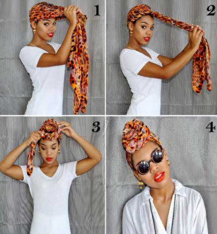 How to Tie A Head Scarf Fashionably and Easily 1