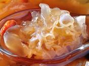 Peach Gleditsia Rice with White Fungus Sweet Soup 桃膠雪莲子银耳糖水