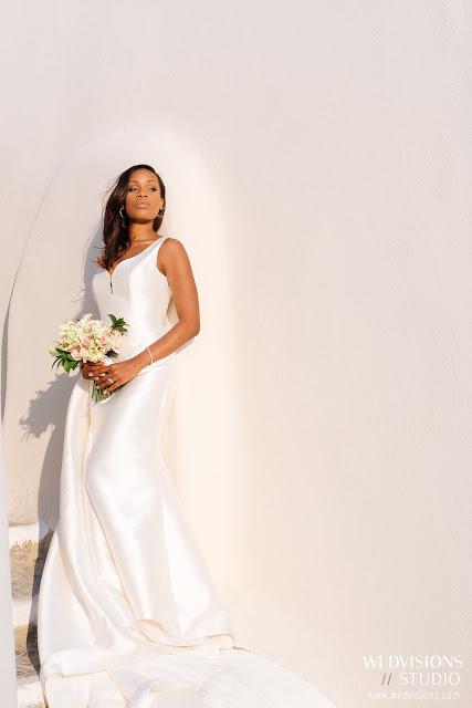 Bridal Hair style for your Santorini wedding
