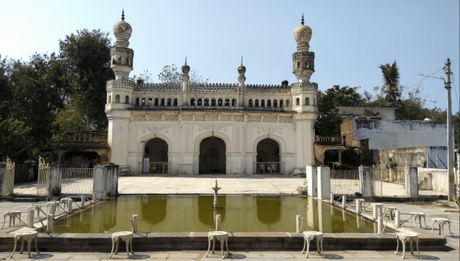 Mosque at the Paigah Tombs in Hyderabad
