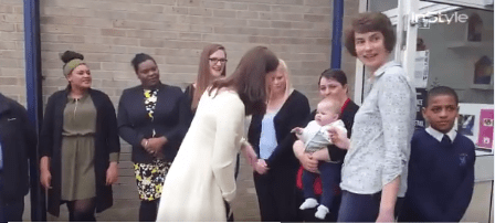Kate Middleton Gorgeous In Budget Friendly White Coat On School Visit