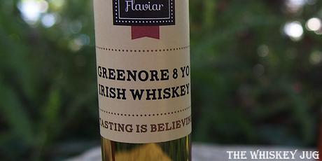 Greenore 8 years Single Grain Irish Whiskey Label