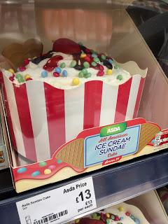 asda ice cream sundae cake