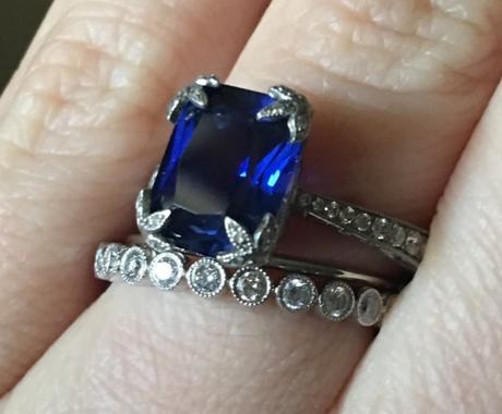 Mrsgreeneyes Magnificent Sapphire Anniversary Ring