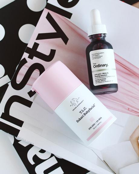 Drunk Elephant TLC Sukari Babyfacial vs. The Ordinary AHA 30% + BHA 2% Peeling Solution, A Comparison of Drunk Elephant TLC Sukari Babyfacial & The Ordinary AHA 30% + BHA 2% Peeling Solution, Is the The Ordinary AHA 30% + BHA 2% Peeling Solution a dupe for Drunk Elephant Babyfacial