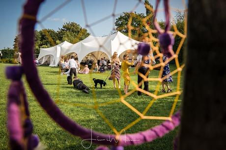 Festival Wedding through a Dream catcher