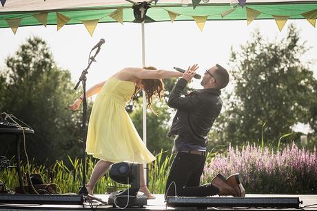 Open Mic stage at Festival Wedding