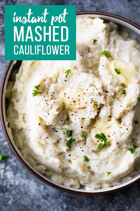 Creamy parmesan instant pot mashed cauliflower