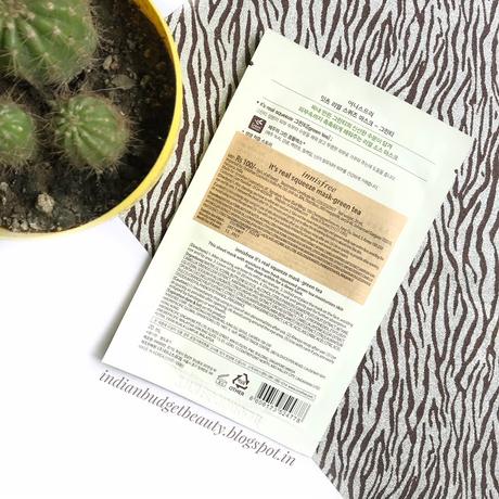 Innisfree It's Real Squeeze Mask - Green Tea | REVIEW Innisfree It's Real Squeeze Mask - Green Tea | REVIEW