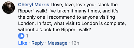 Guiding The Famous #JackTheRipper Tour With #LondonWalks No.1: Delianne @DelianneForget Guiding The Famous #JackTheRipper Tour With #LondonWalks No.1: Delianne @DelianneForget