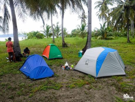 Our campsite at Digyo Island