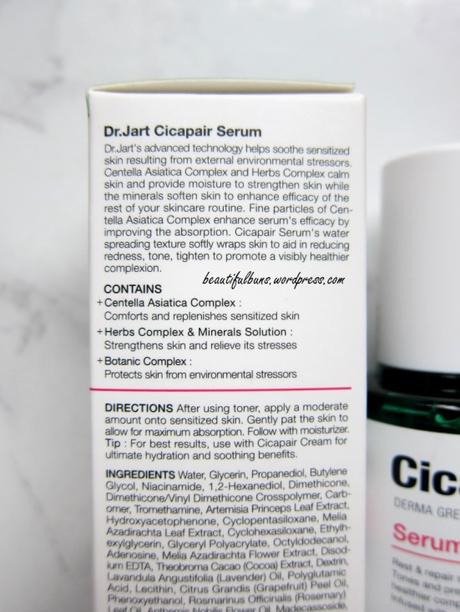 Review: Dr Jart Cicapair Serum [MUST-TRY]