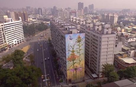 Flowers Growing on High-rise Buildings – Murals by Mona Caron