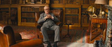 Kingsman: The Secret Service – Michael Caine’s Gray Windowpane Suit Kingsman: The Secret Service – Michael Caine’s Gray Windowpane Suit