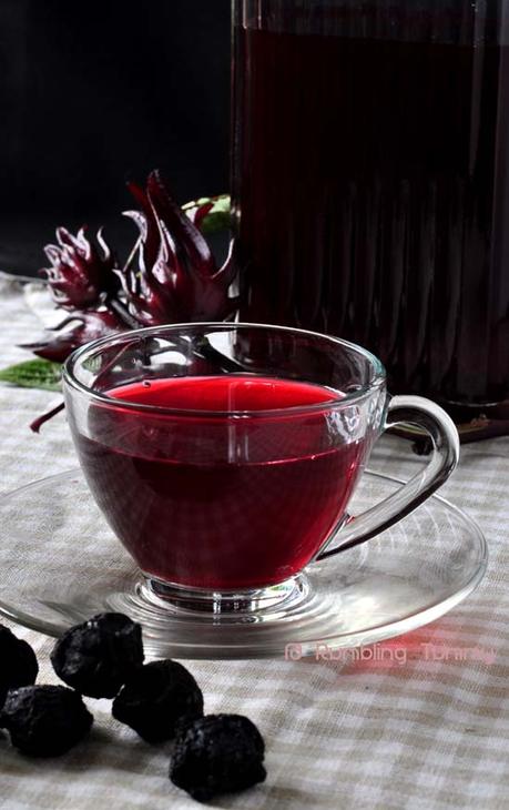 Roselle Plum Tea 乌梅洛神花茶 (2)