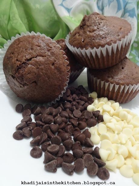 MUFFINS AU CHOCOLAT / CHOCOLATE MUFFINS / MUFFINS CON CHOCOLATE /مافن بالشوكولاتة