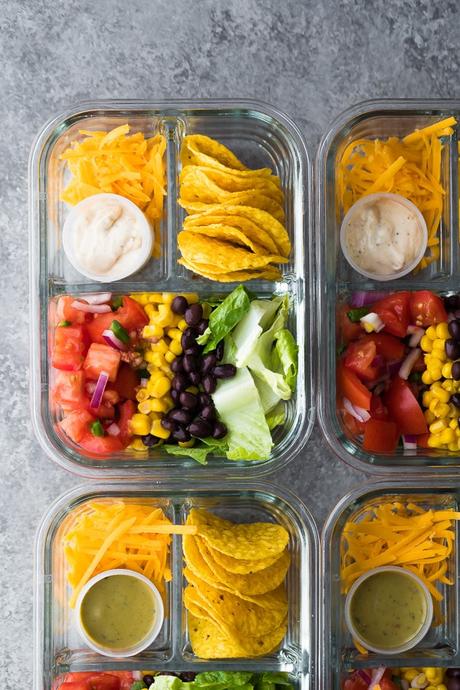 No Cook Taco Salad Bento Box Recipe