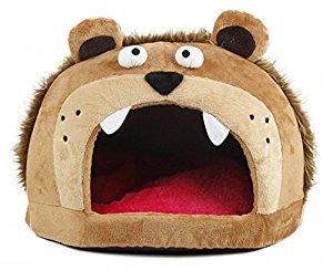 Image: Roar Bear Snuggle Plush Polar Fleece Pet Bed