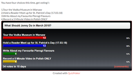 Poland Poll: No Poll This Month, But A Last Minute Reader Invite to Saint Patrick’s Day in Warsaw (Dzień Świętego Patryka) – TOMORROW!! Poland Poll: No Poll This Month, But A Last Minute Reader Invite to Saint Patrick's Day in Warsaw (Dzień Świętego Patryka)