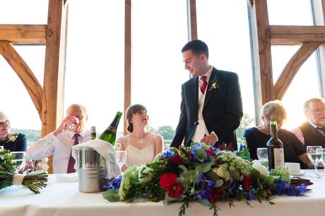 Sandburn Hall Wedding Photography groom's speech