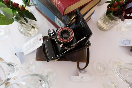 Detetctive Novel 1920's wedding theme vintage camera