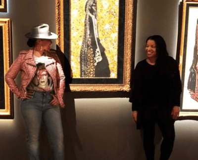 #BlendedFamilyLove  Alicia Keys Supports Mashonda At Art Show