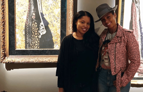 #BlendedFamilyLove  Alicia Keys Supports Mashonda At Art Show