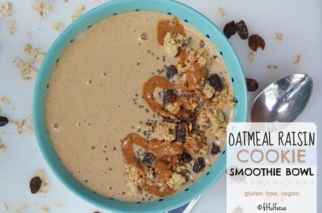 Oatmeal Raisin Cookie Smoothie Bowl (gluten free, vegan) Oatmeal Raisin Cookie Smoothie Bowl | Gluten Free Smoothie | Vegan Smoothie Bowls | Dessert for Breakfast | Healthy Cookies | Healthy Smoothies | Smoothie Bowl Recipes