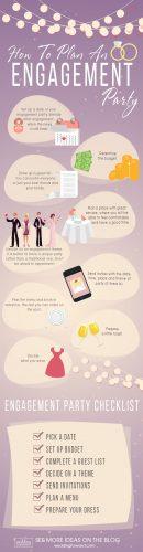 engagement party ideas how to plan party infographic