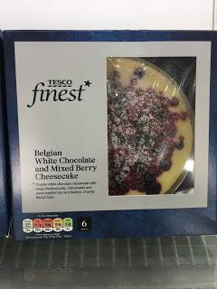 Tesco Finest Belgian White Chocolate & Mixed Berry Cheesecake