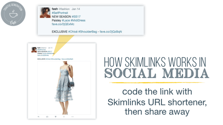 How does Skimlinks work in social media