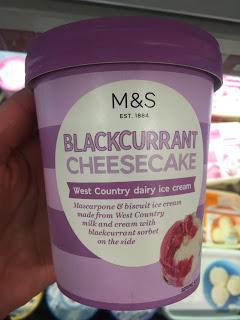 marks and spencer blackcurrant cheesecake ice cream