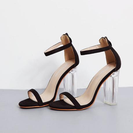 Newchic black strappy heels