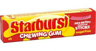 Starburst Red Berry Chewing Gum Sticks