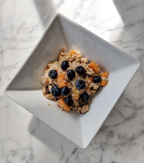 oatmeal with sweet potato toddler breakfast idea