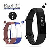 Boltt Beat Bluetooth 3.0 Fitness Tracker Smart Band With Red & Blue Straps for Android/iOS Devices