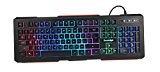 Cosmic Byte CB-GK-02 Corona Wired Gaming Keyboard, 7 Color RGB Backlit With Effects, Anti-Ghosting (Black)