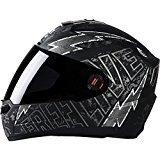 Steelbird Helmet SBA-1 Free Live with Smoke Visor and Matt Finish (Medium 580MM, Black with Grey)