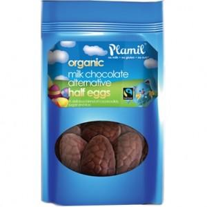 Plamil Organic Milk Chocolate Alternative Half Eggs